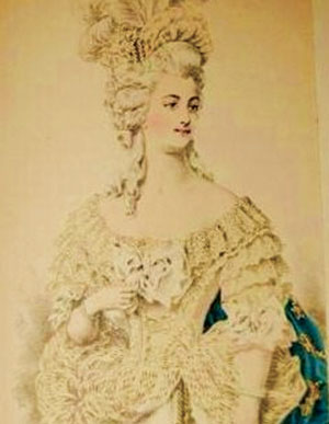 Мария Антуанетта в старинных рисунках