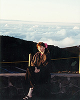 Светлана на вулкане Халеакала острова Мауи (Гавайи), 1994 год